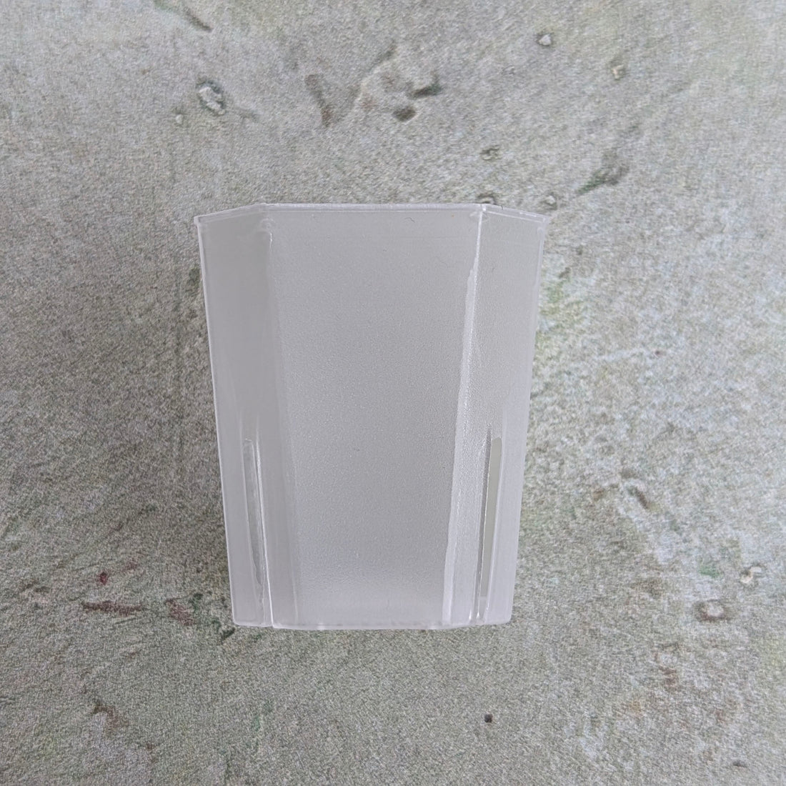 Compact White Opaque Plastic Pots for Hoyas and Small Plants