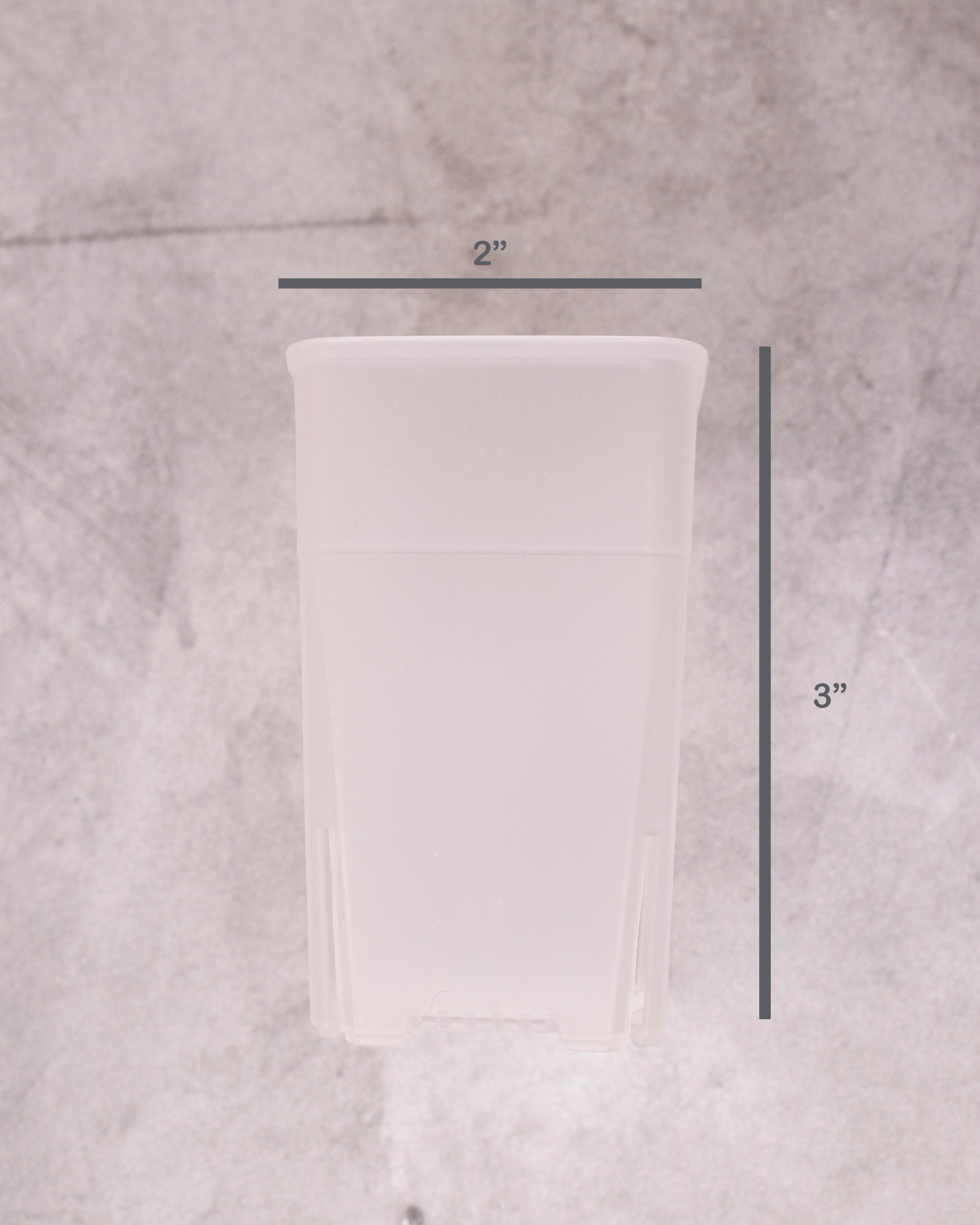 White Pot 2 Inch x 3 Inch (Tall)