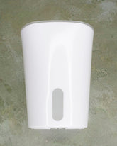 Self-watering pot with transparent inset and water-level window