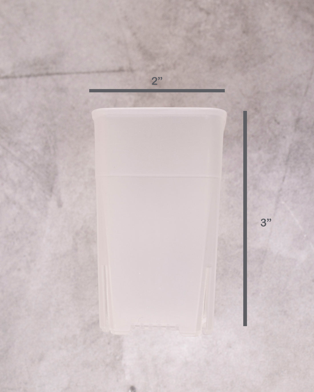 White Pot 2 Inch x 3 Inch (Tall)