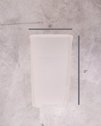 White Pot 2 Inch x 3 Inch (Tall)